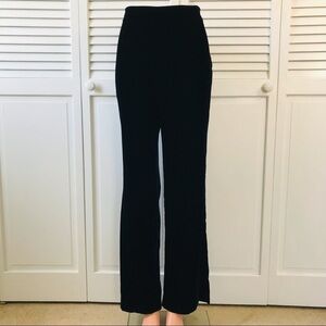 GIORGIO ARMANI Blue Velvet Viscose Blend Trousers Size Large